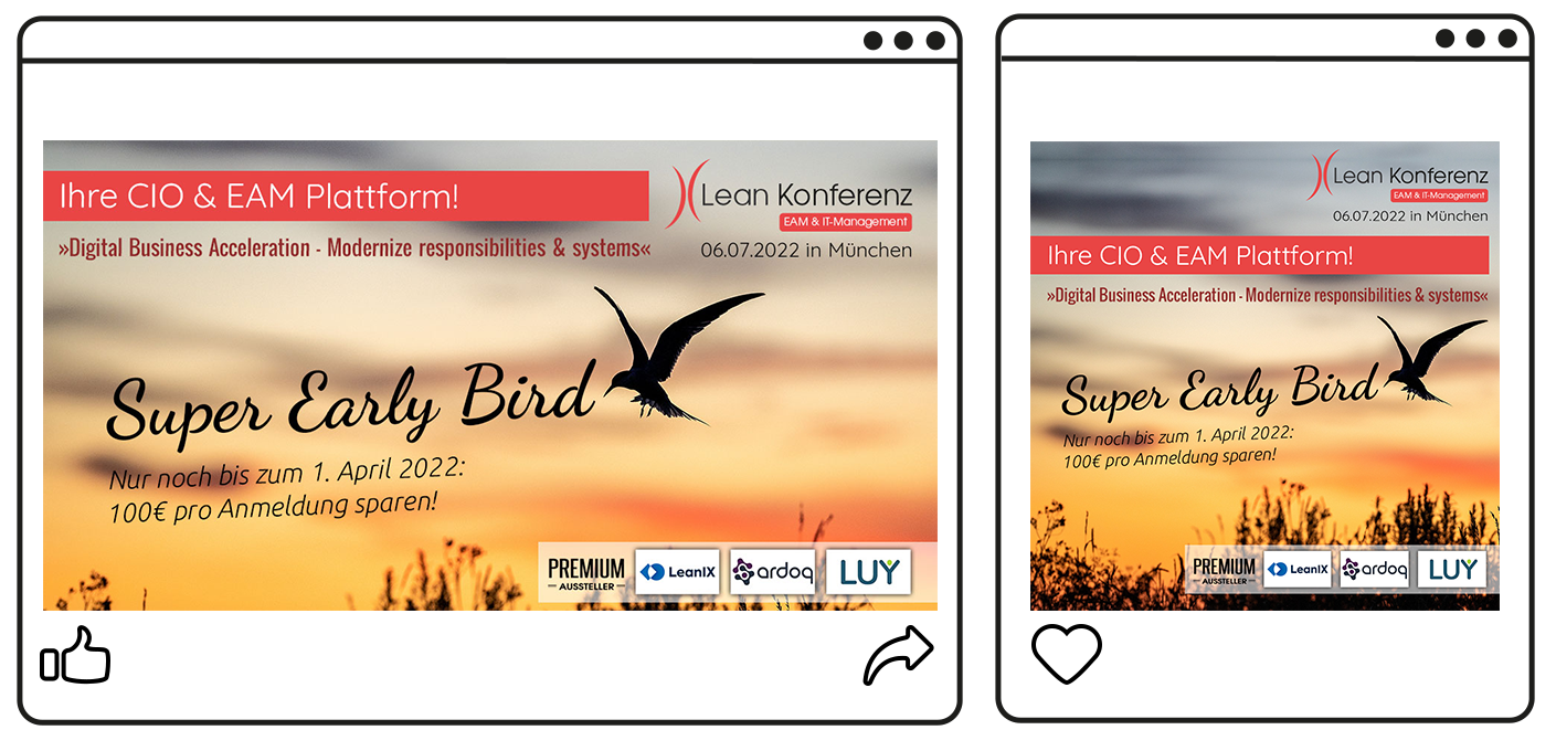 Social Media News-Bild "Super Early Bird Lean Konferenz 2022"