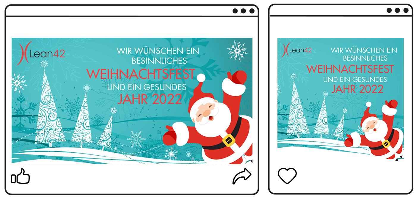 Social Media News-Bild "Lean42 Frohe Weihnachten 2021"